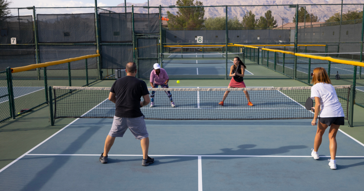 Pickleball Dink Club – Mixed Doubles Multi-Court pickleball-strategies-for-players-over-40